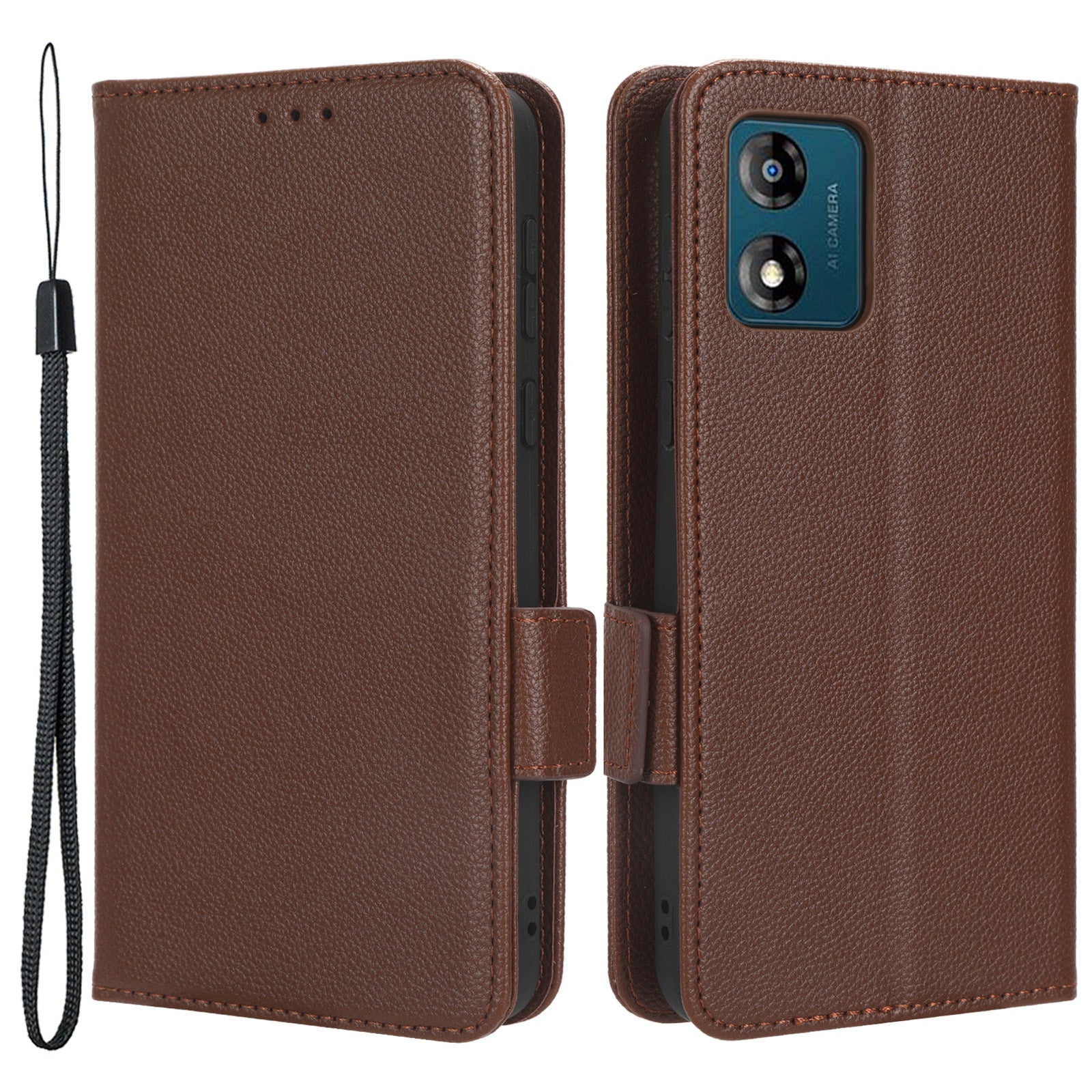 For Motorola Moto E13 4G Phone Case Wallet Stand Litchi Texture PU Leather Dual Magnetic Clasp Phone Cover For Motorola Moto E13 4G Phone Case Wallet Stand Litchi Texture PU Leather Dual Magnetic Clasp Phone Cover